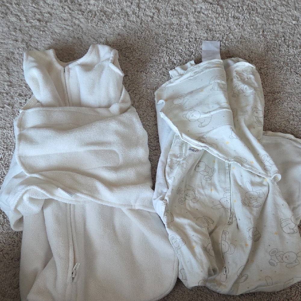 Halo White Baby Swaddle